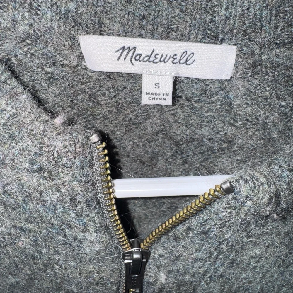 Madewell Green/grey Floral Sweater - Picture 6 of 6